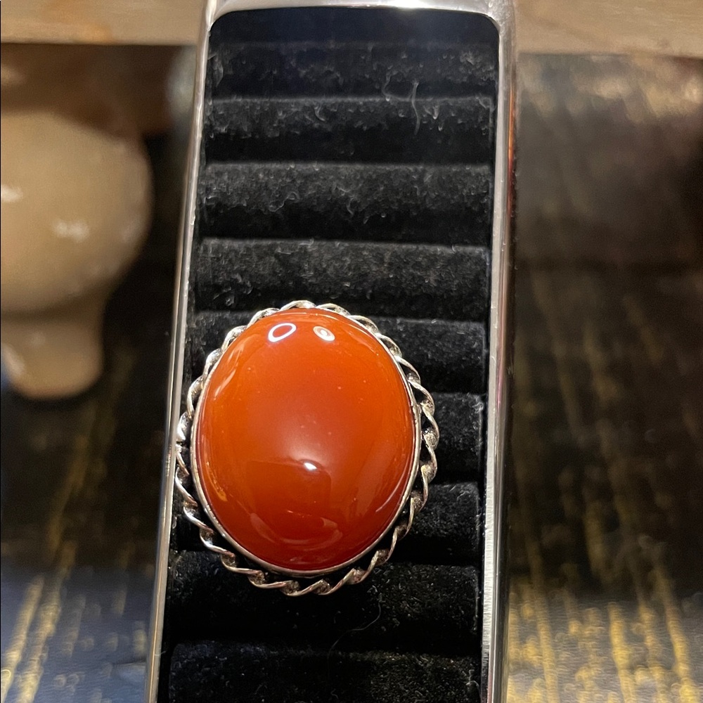 Silver Tone Stone Ring SOLD